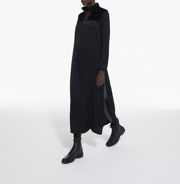 The Kooples - Vestido Corto Terciopelo Manga Larga - Mujer
