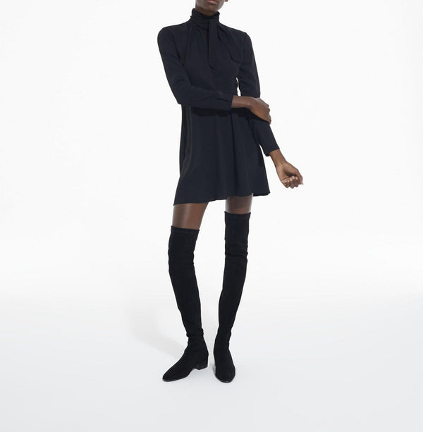 The Kooples - Vestido Corto De Manga Larga Con Lazo Frontal - Mujer