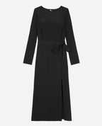 Vestido midi - Negro - Mujer