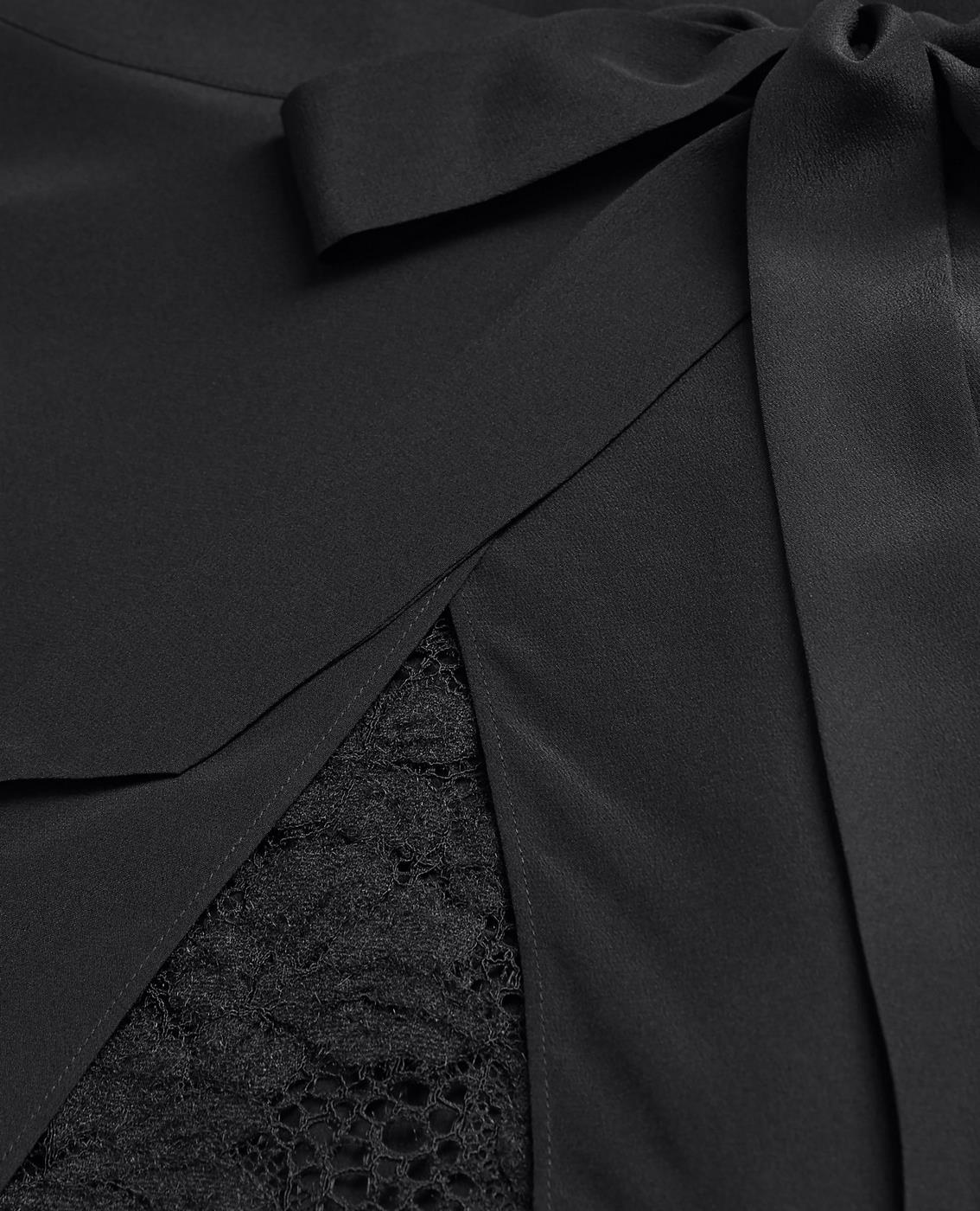 The Kooples - Robe Droite En Soie - Noir - Femme