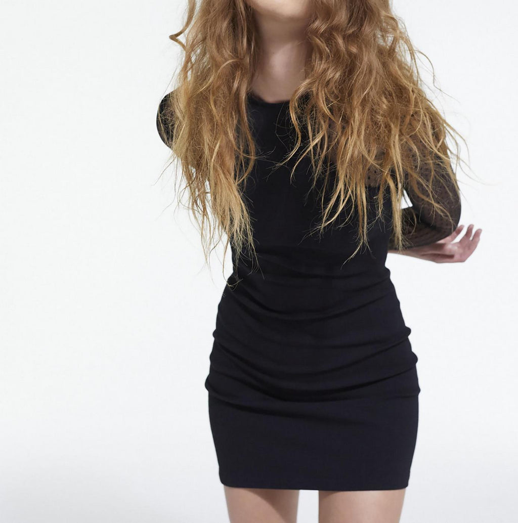 The Kooples - Robe Fourreau - Noir - Femme