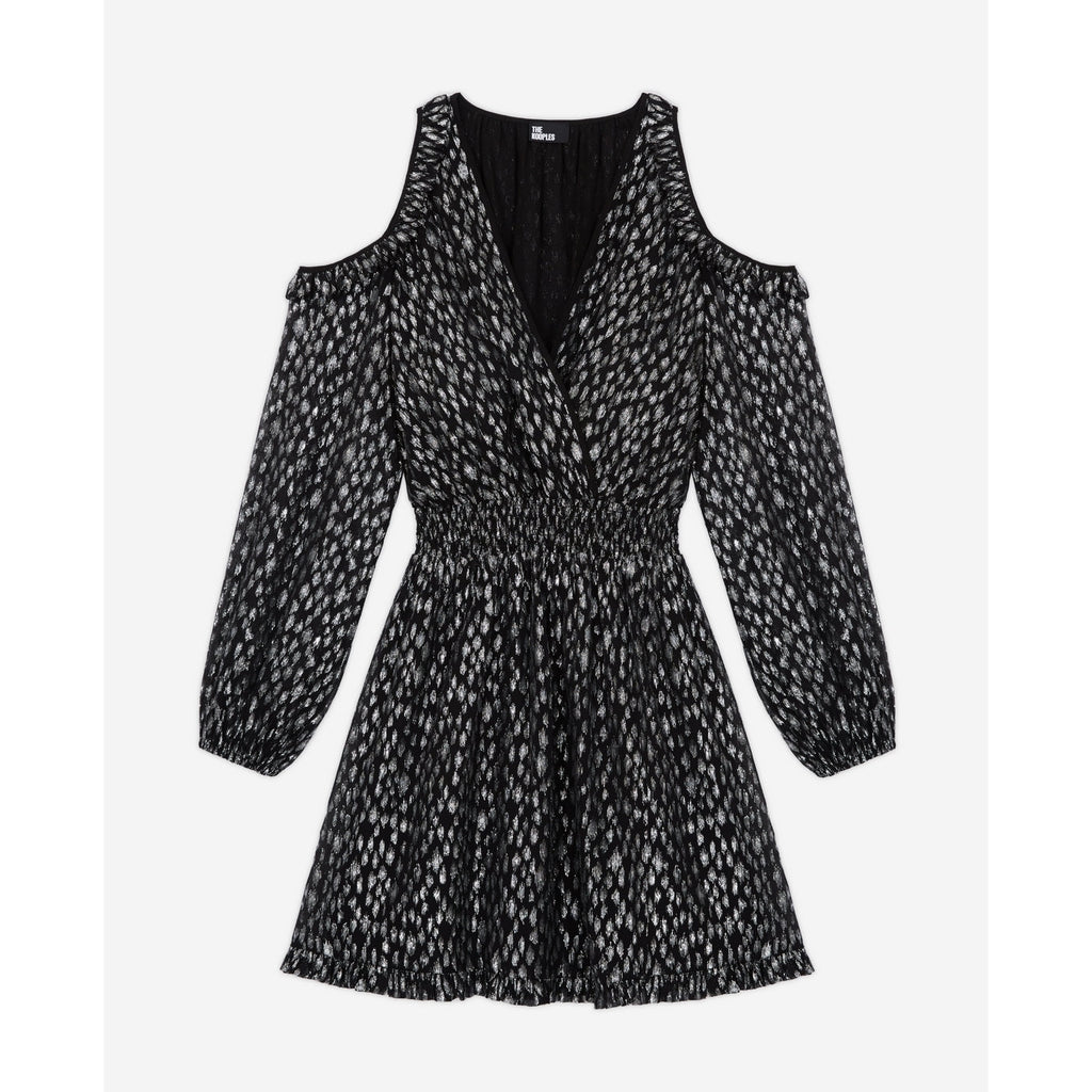 The Kooples - Robe Patineuse - Argenté - Femme