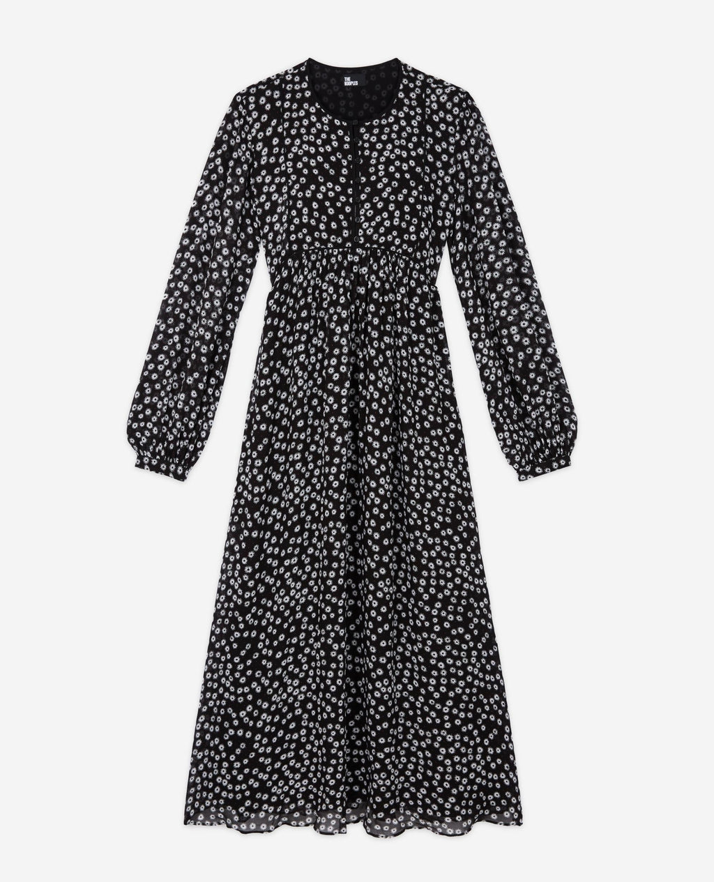 The Kooples - Robe Longue - Noir Et Blanc - Femme