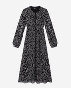 The Kooples - Robe Longue - Noir Et Blanc - Femme
