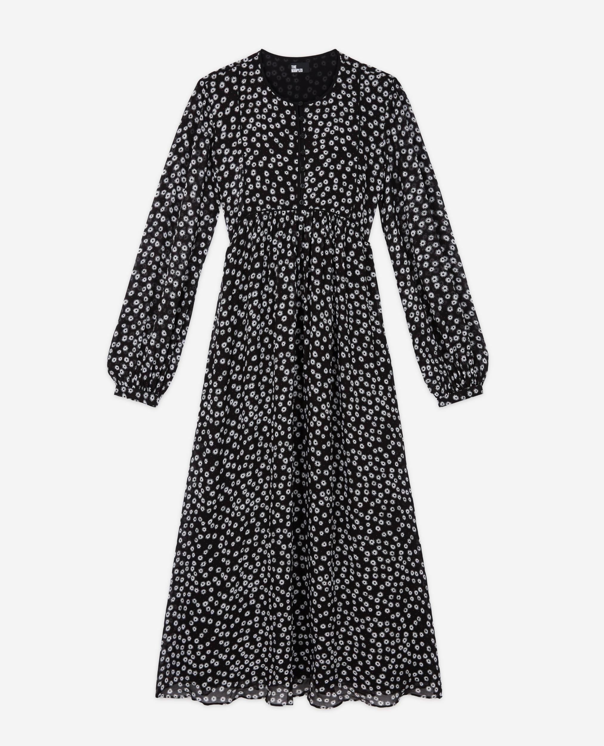 The Kooples - Robe Longue - Noir Et Blanc - Femme