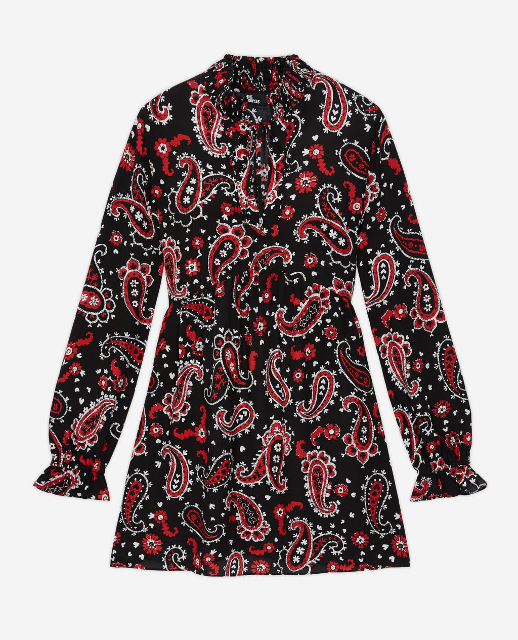 The Kooples - Robe - Noir Et Rouge - Femme