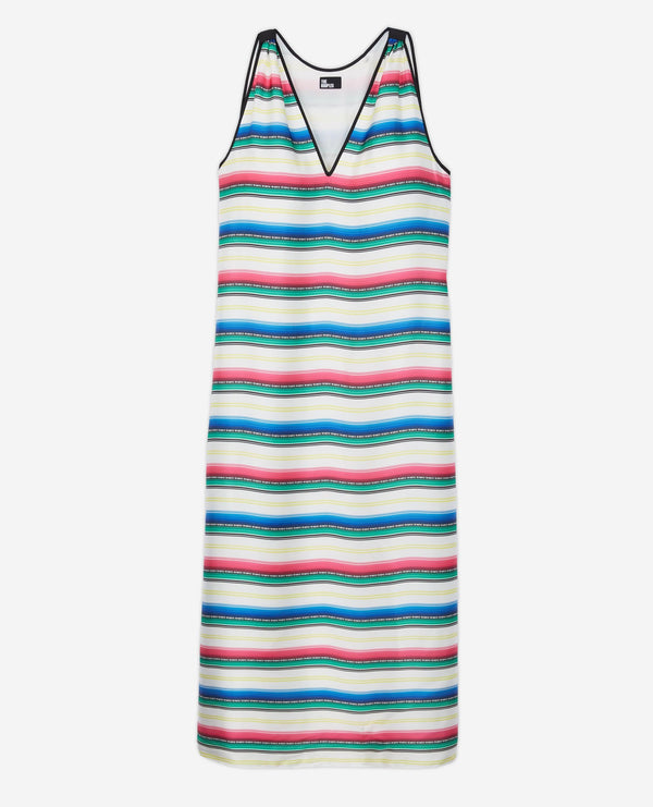 The Kooples - Long Dress - Green and Red - Women
