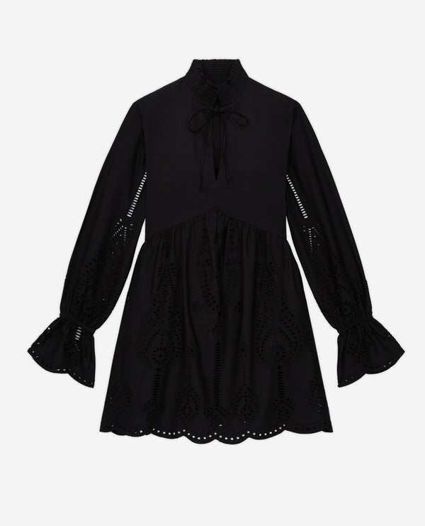 The Kooples - Vestido manga larga - Negro - Mujer
