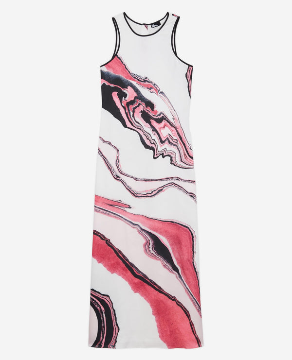 The Kooples - Vestido Largo - Blanco Y Rosa - Mujer