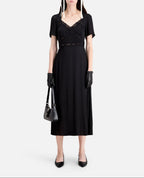 The Kooples - Robe Longue Mc Haut Dentelle - Femme