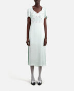 The Kooples - Robe Longue - Vert D'Eau - Femme