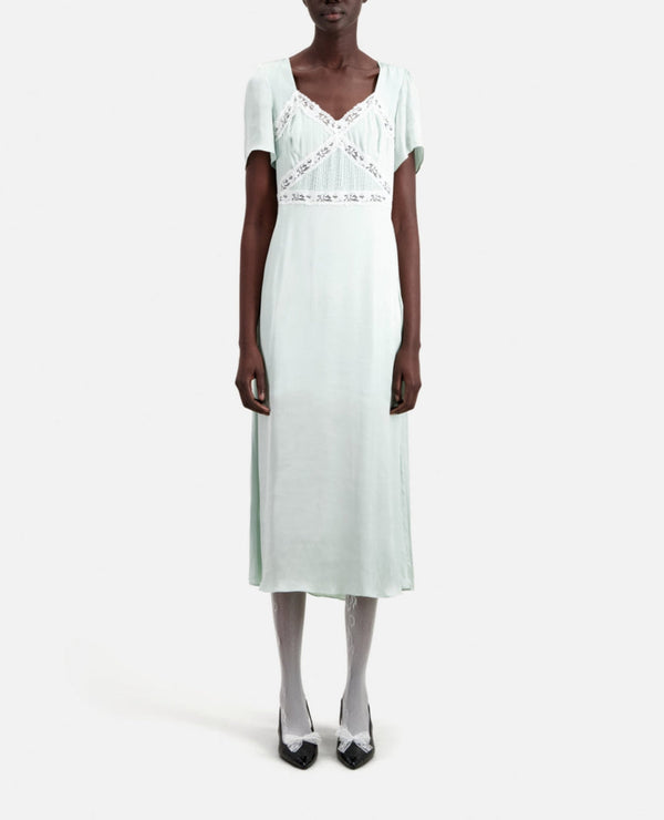 The Kooples - Long Dress - Sea Green - Women