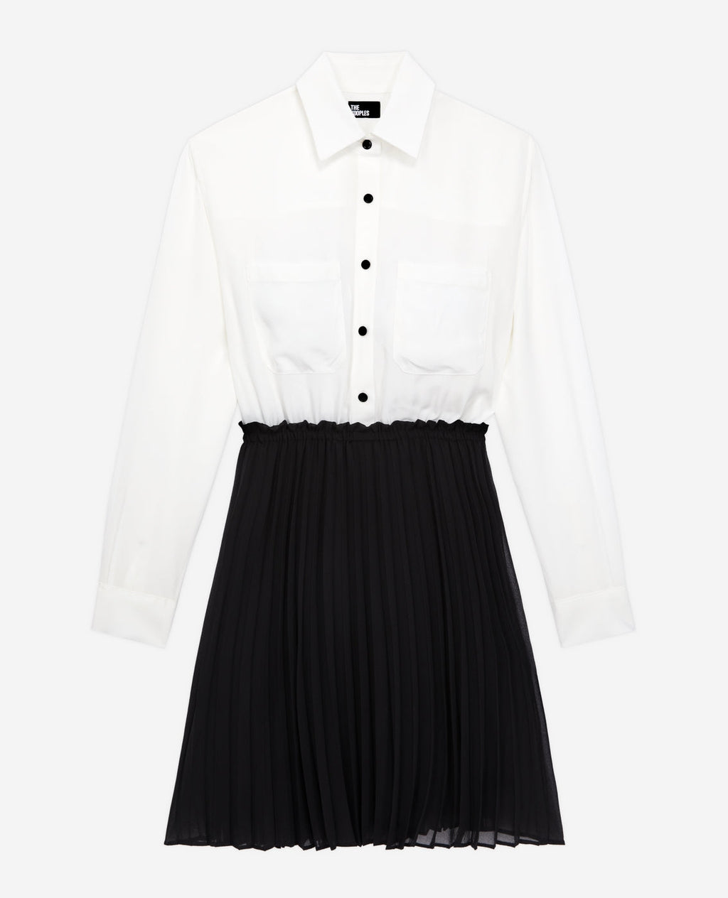 The Kooples - Robe Trompe-L’Œil En Soie – Blanc - Femme