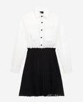 The Kooples - Robe Trompe-L’Œil En Soie – Blanc - Femme