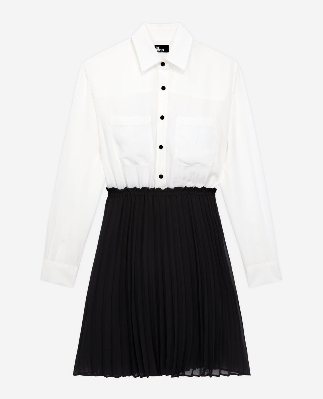 The Kooples - Robe Trompe-L’Œil En Soie – Blanc - Femme