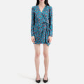 The Kooples - Vestido Patinador - Azul - Mujer