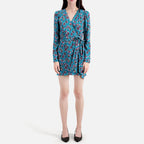 The Kooples - Vestido Patinador - Azul - Mujer