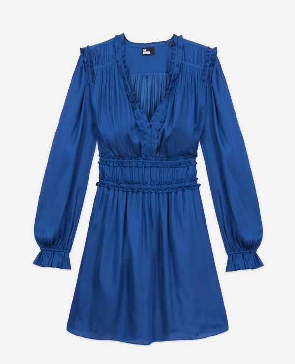 The Kooples - Vestido Corto Plisado - Mujer
