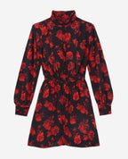 The Kooples - Silk Shirt Dress - Black - Women