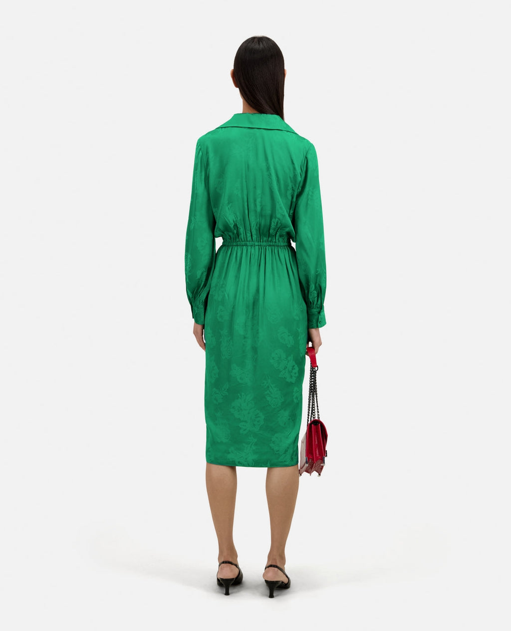 The Kooples - Midi Jacquard Wrap Dress - Women