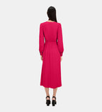 The Kooples - Robe Longue Nouee Manhce Longue