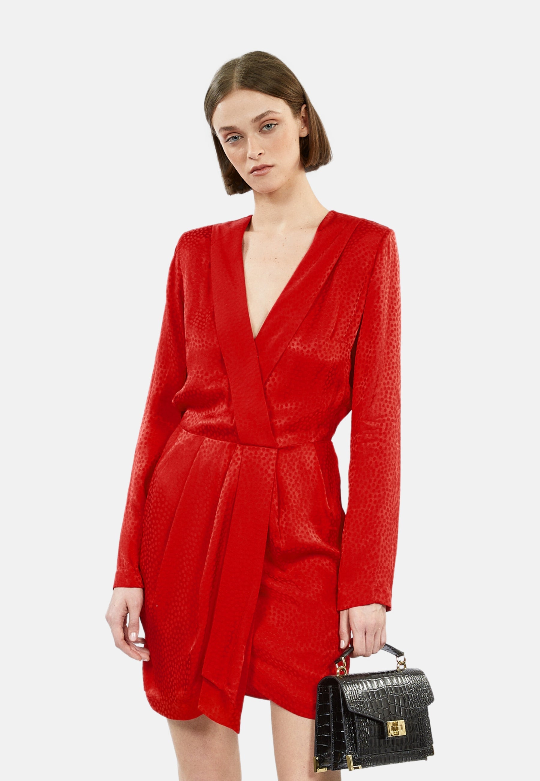 The Kooples - Vestido Corto De Manga Larga Con Cremalleras Decorativas