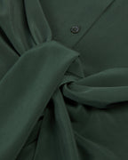 The Kooples - Long-Sleeved Washed Silk Tied Shirt Dress