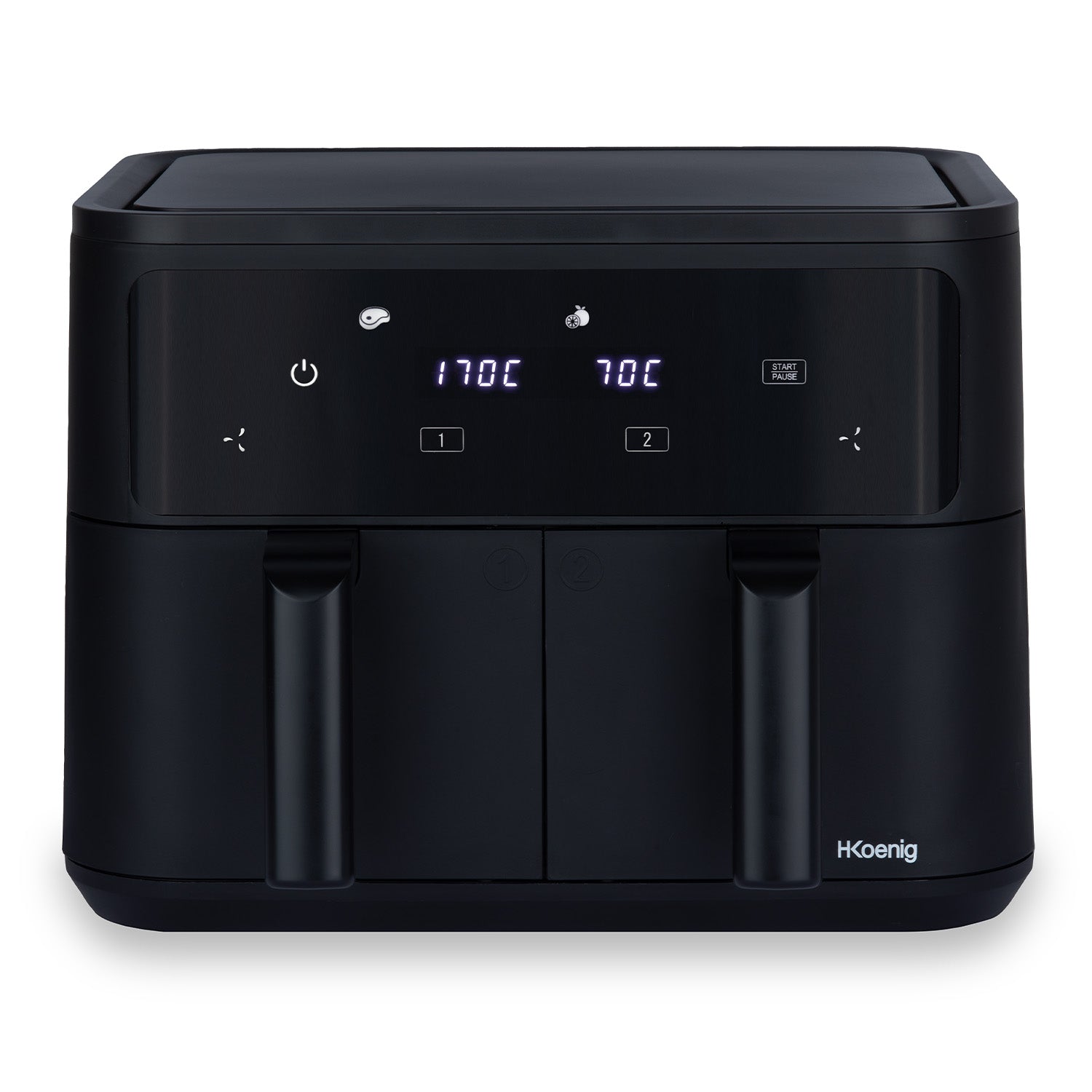 Double Air Fryer 2x4.5L - Black
