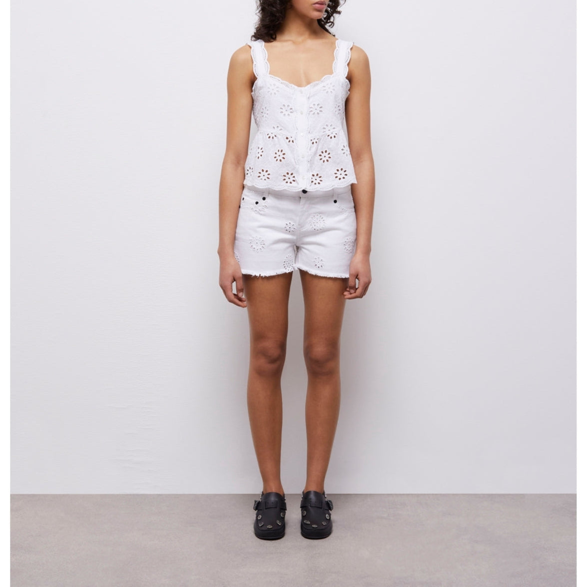 The Kooples - Crop Top - Blanc - Femme