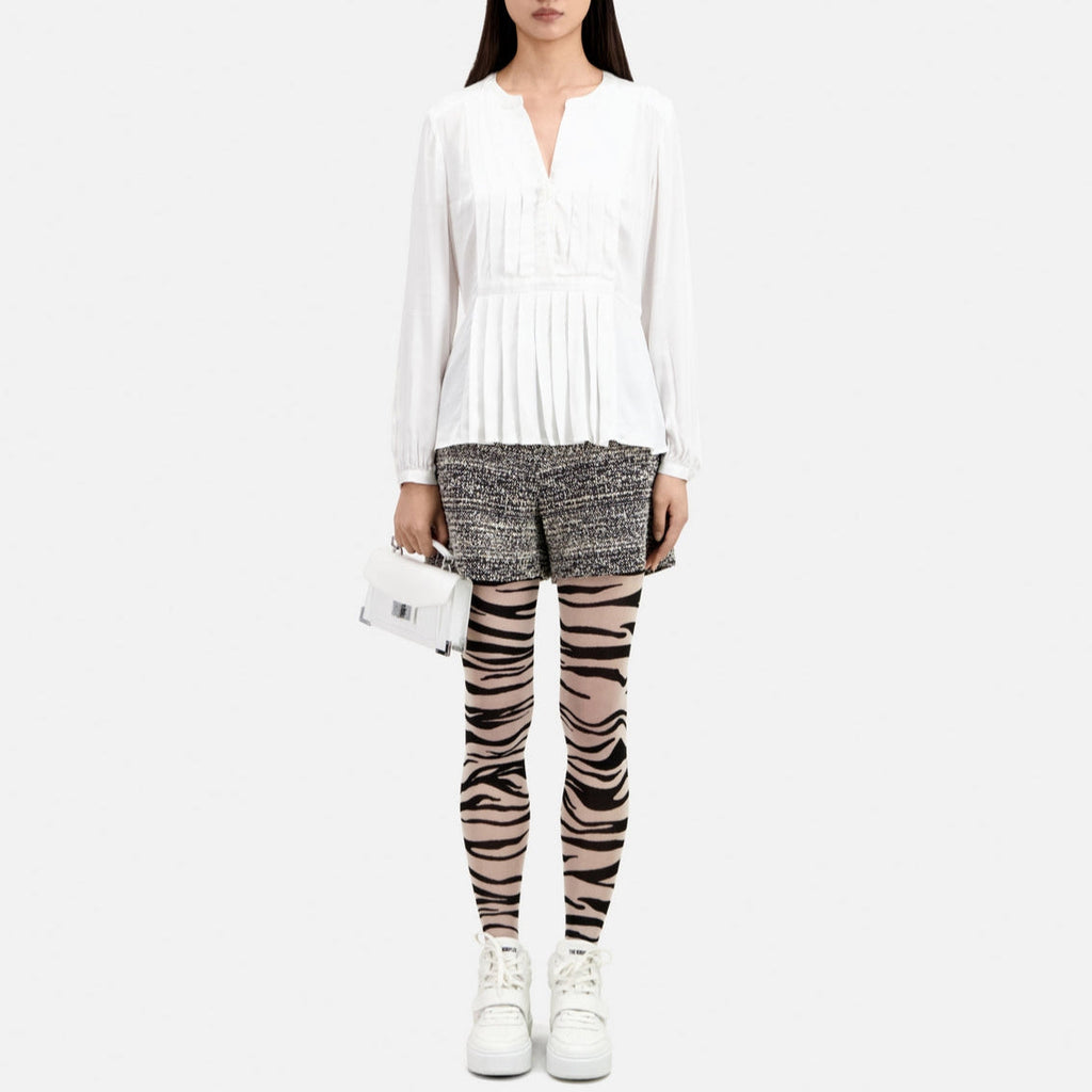 The Kooples - Top plisado de manga larga - Mujer