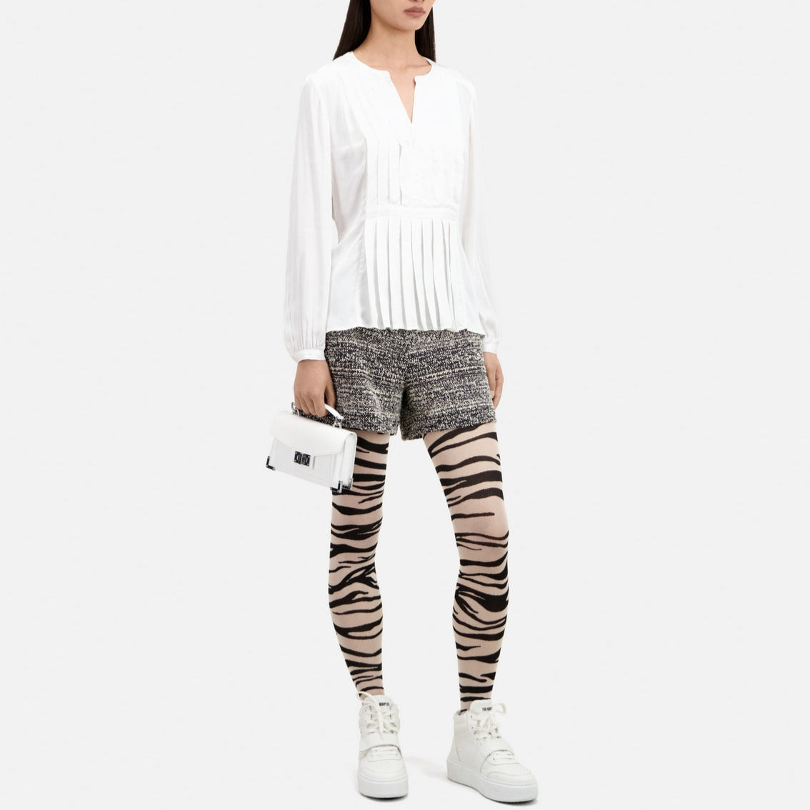 The Kooples - Top plisado de manga larga - Mujer
