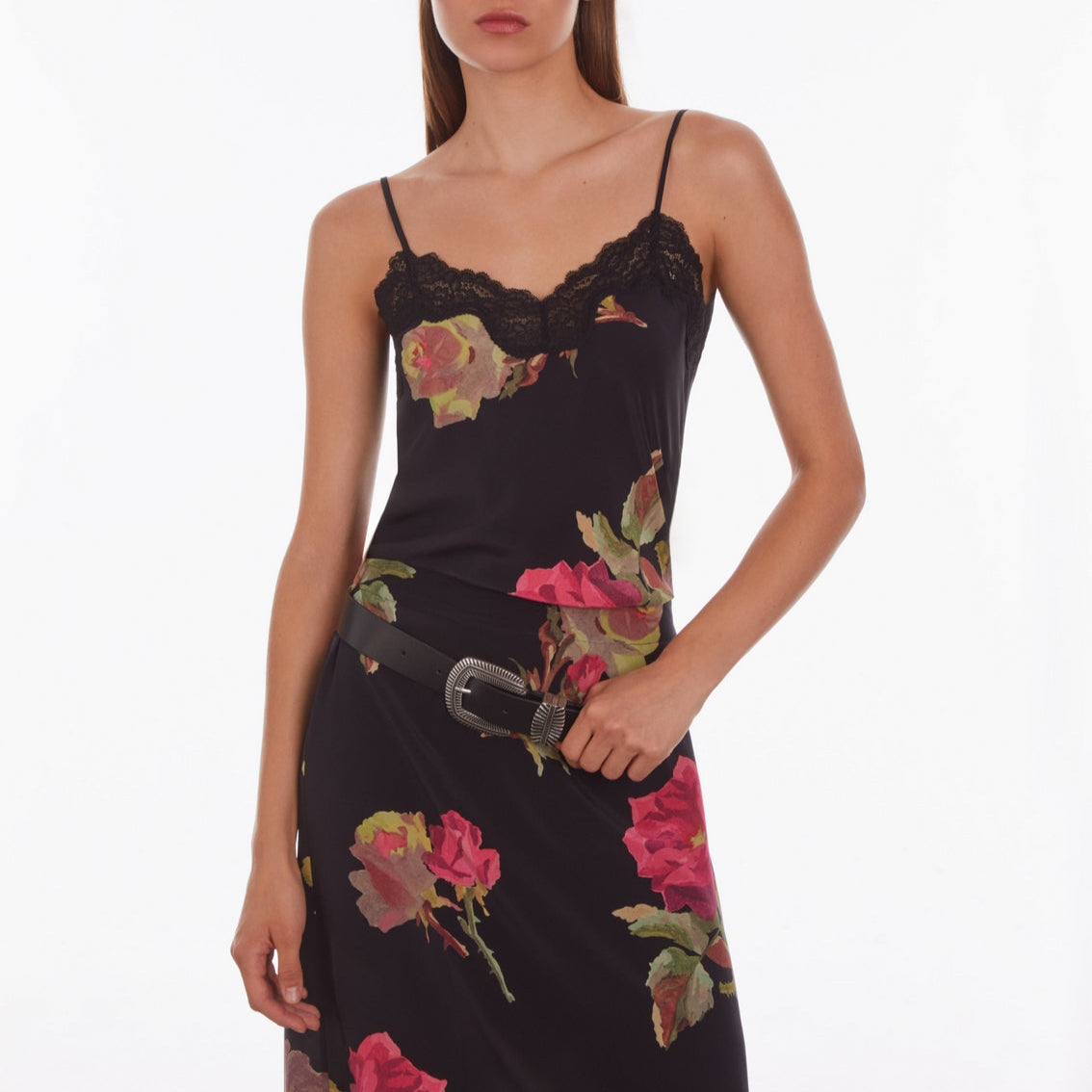The Kooples - Caraco En Soie - Noir - Femme