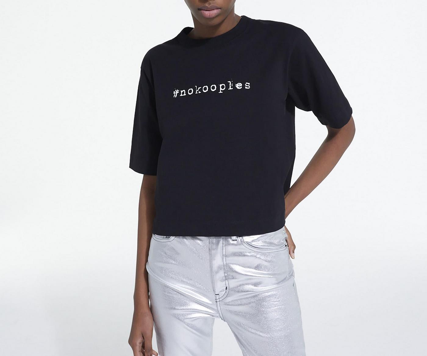 The Kooples - Short-Sleeved T-Shirt with Logo on Front and Back - Women
