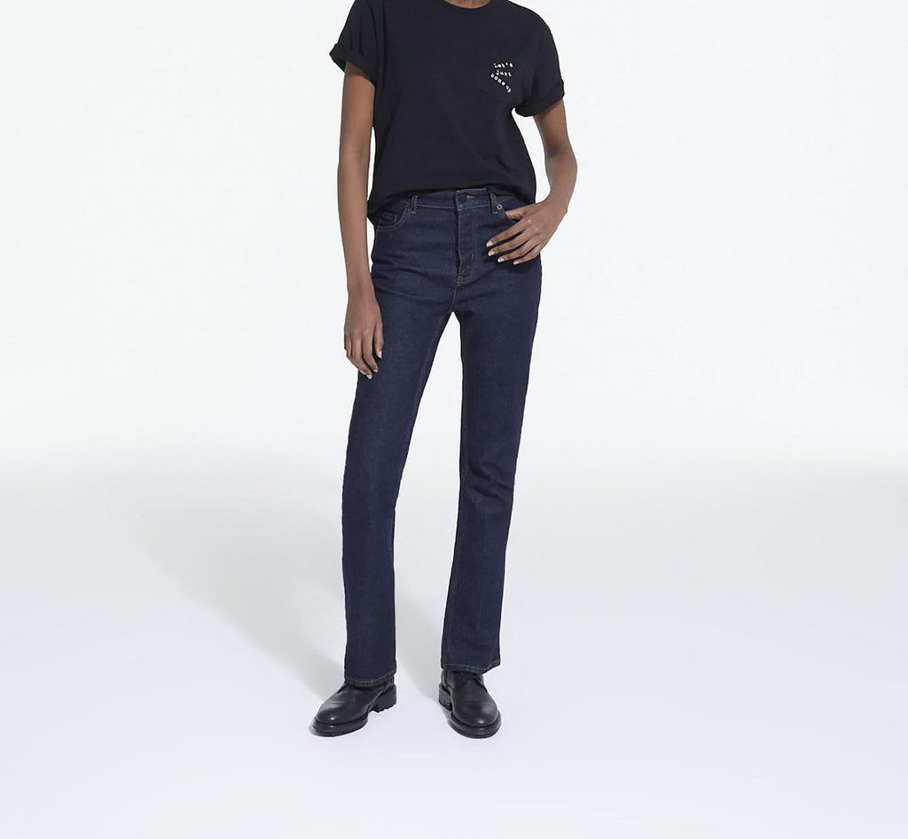 The Kooples - Camiseta de Manga Corta Serigrafía Monocromática - Mujer
