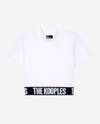 The Kooples - T-Shirt Femme Court À Logo Blanc - Femme