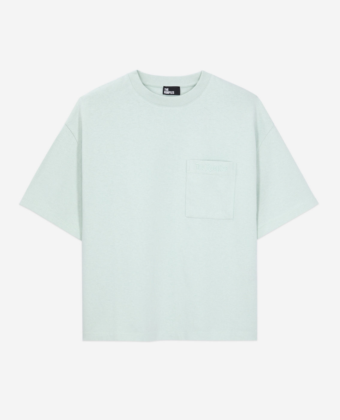 The Kooples - Camiseta Cropped con Bolsillo en el Pecho - Mujer