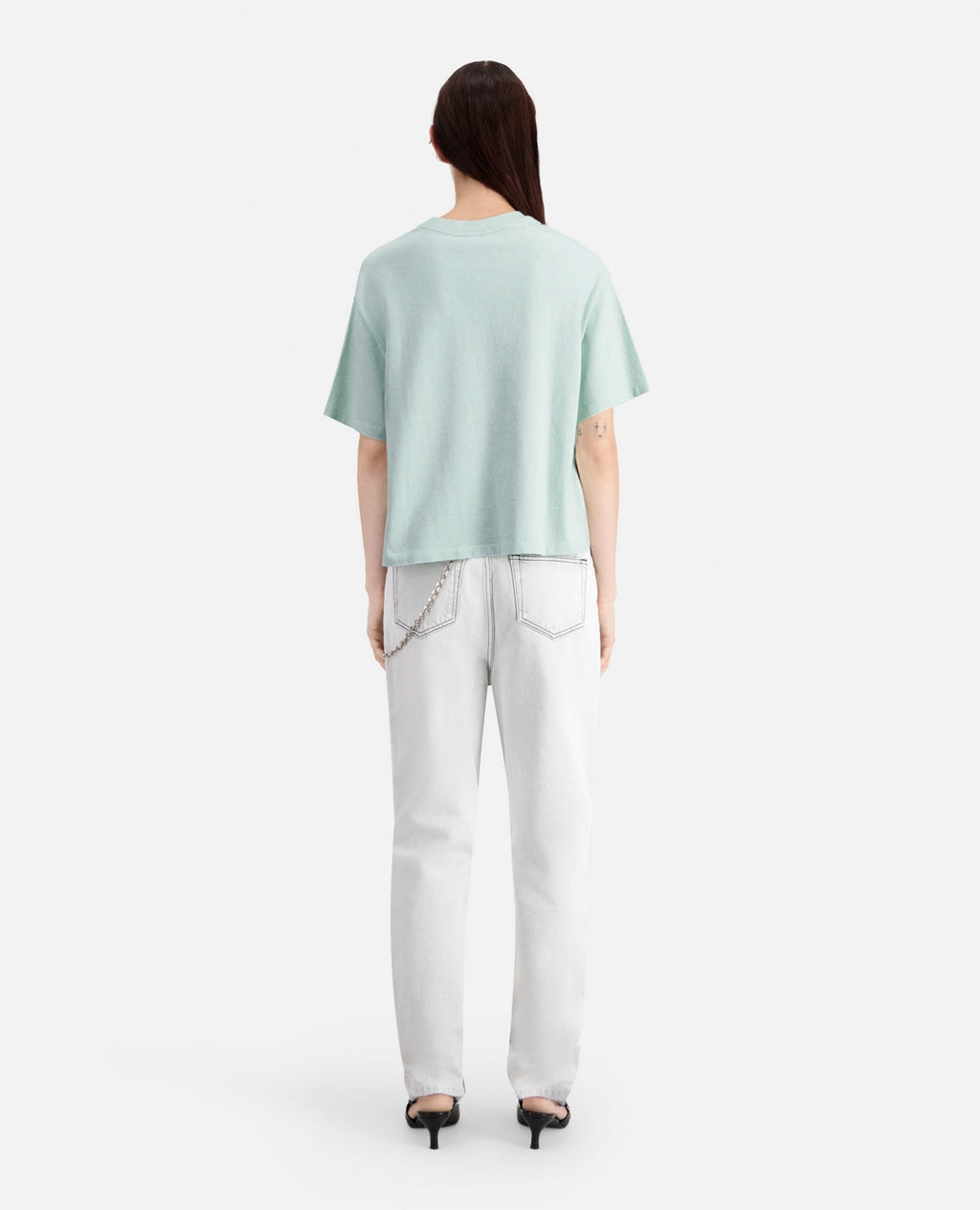 The Kooples - Camiseta Cropped con Bolsillo en el Pecho - Mujer