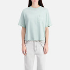 The Kooples - Camiseta Cropped con Bolsillo en el Pecho - Mujer