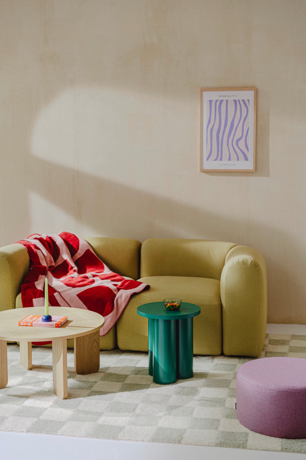 Taburete Oly - Watermelon Green