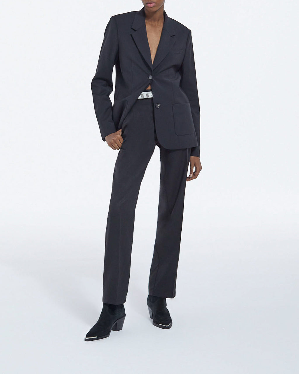 The Kooples - Straight Wool Suit Jacket - Black - Women