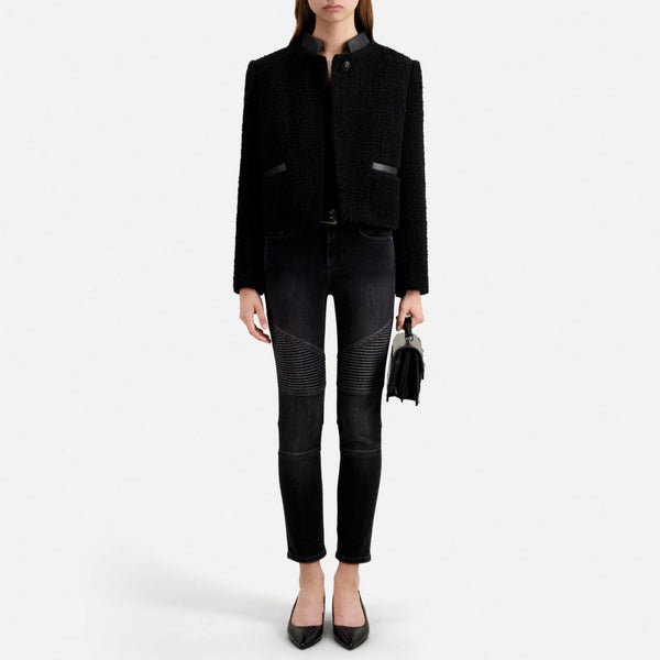 The Kooples - Veste En Tweed - Noir - Femme