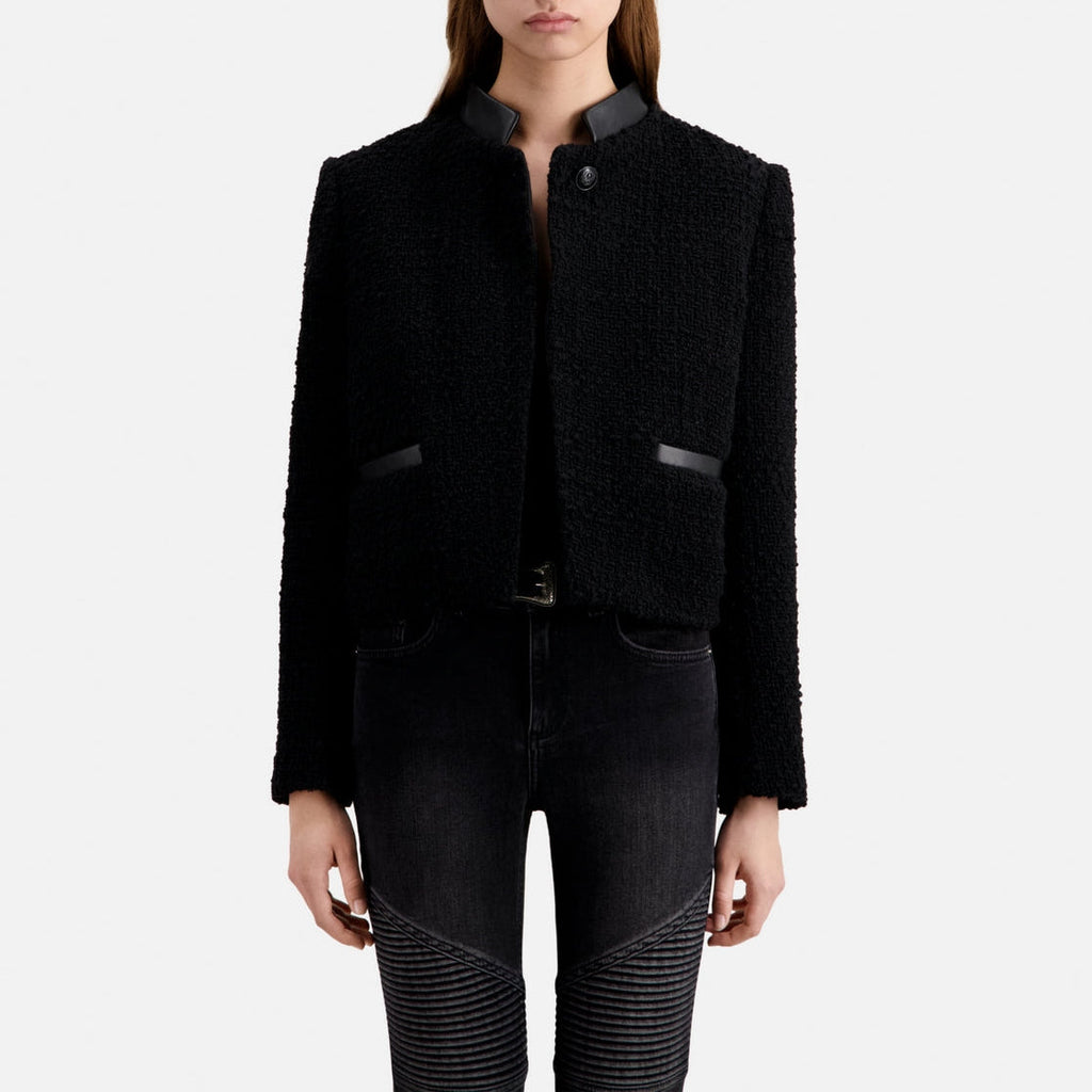 The Kooples - Chaqueta De Tweed - Negro - Mujer