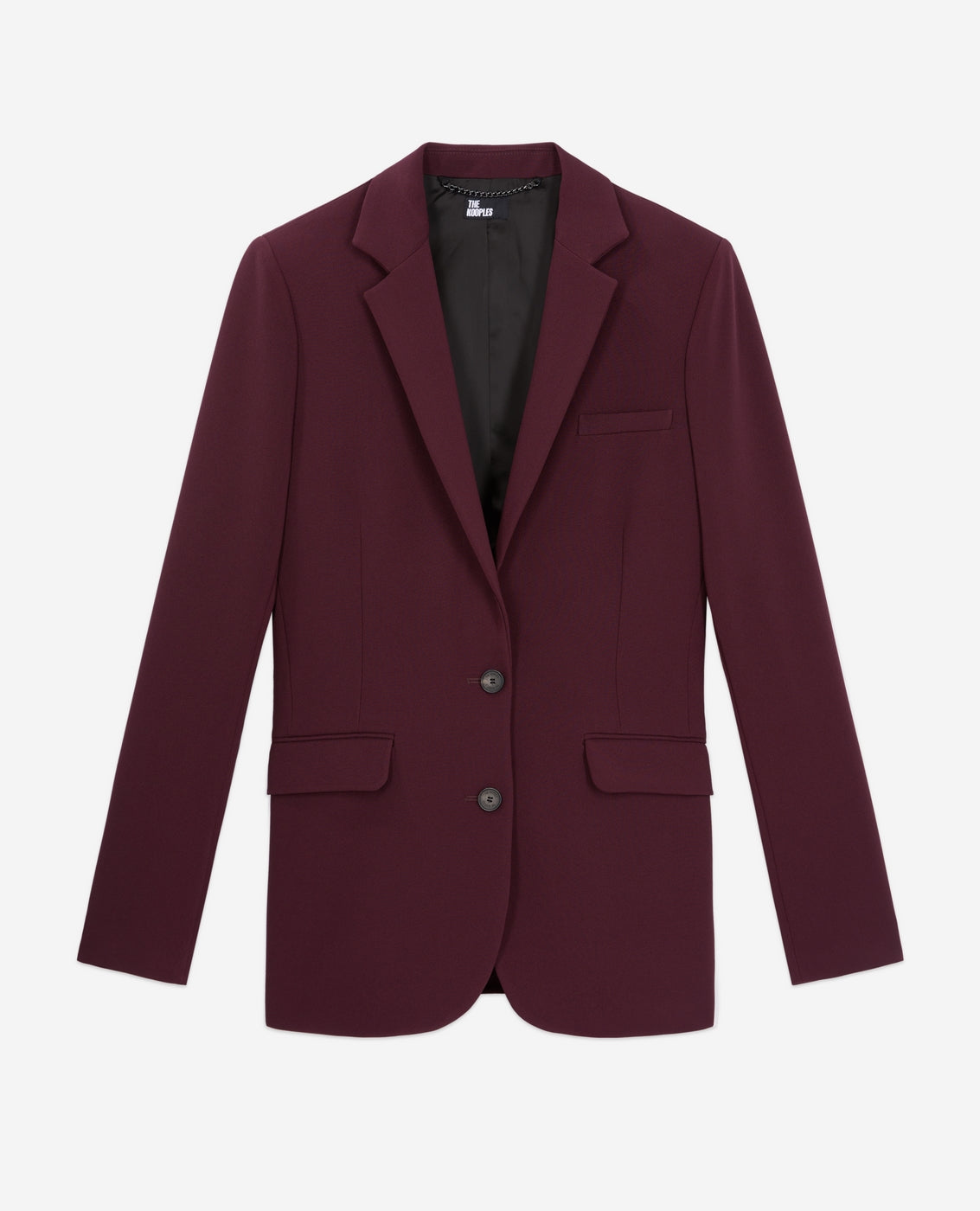 The Kooples - Veste De Costume En Crepe Fitte Epaule - Femme