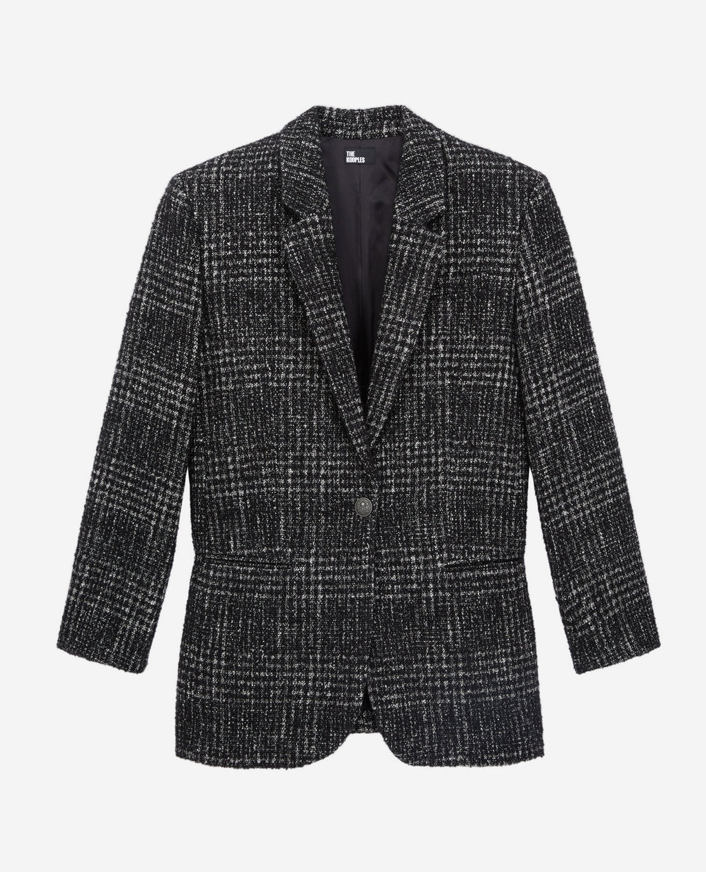 The Kooples - Veste En Laine Et Alpaga - Noir Et Blanc - Femme