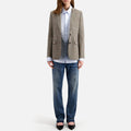 The Kooples - Veste En Laine - Ecru Et Noir - Femme