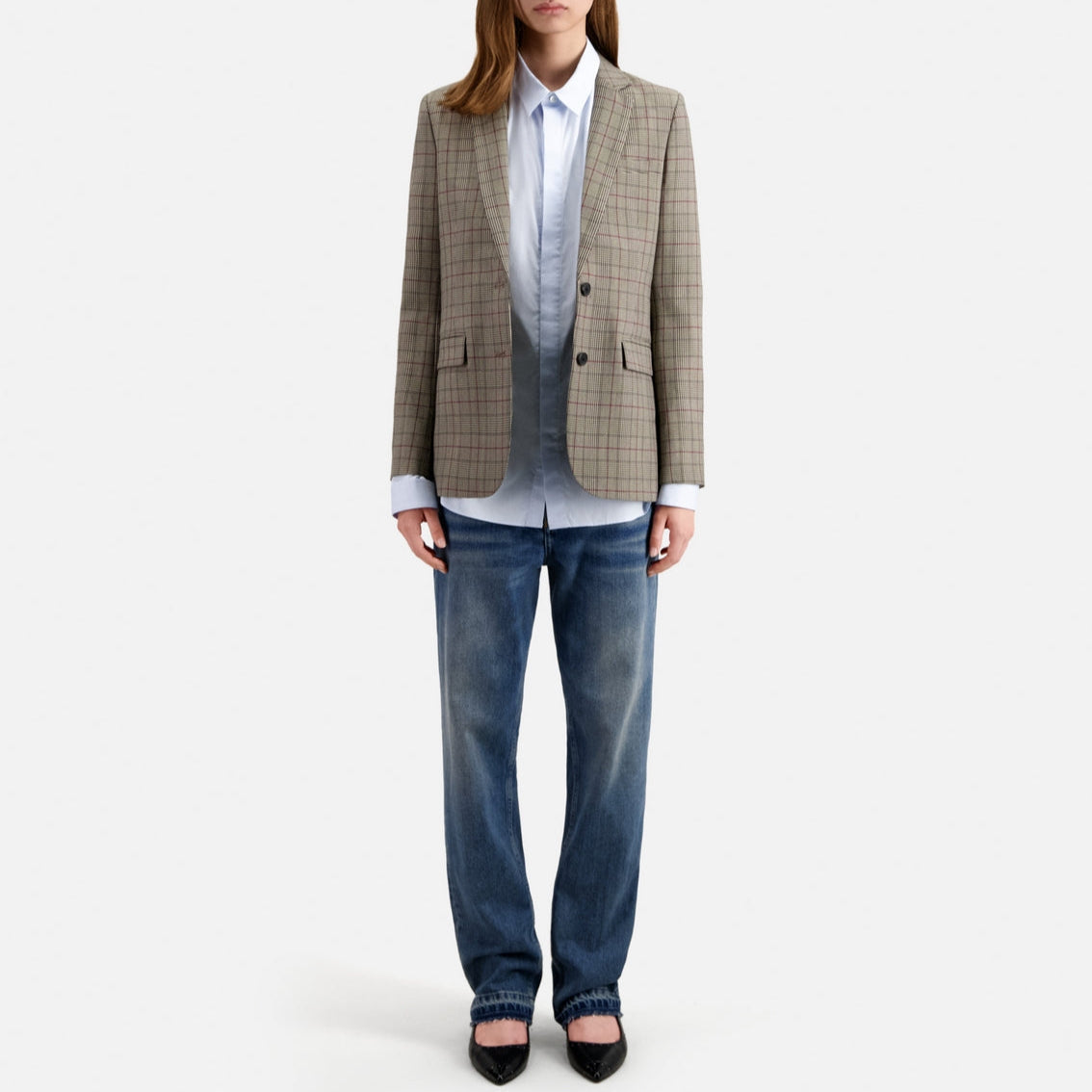 The Kooples - Veste En Laine - Ecru Et Noir - Femme