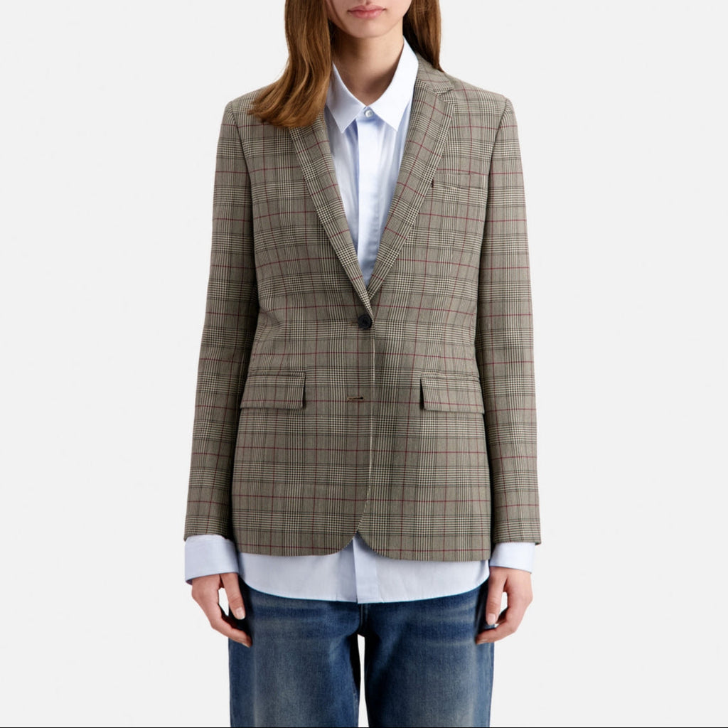 The Kooples - Veste En Laine - Ecru Et Noir - Femme