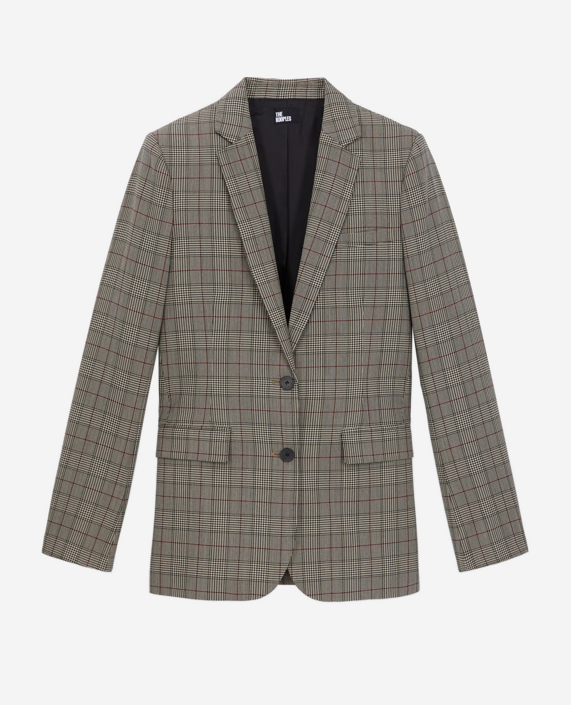 The Kooples - Veste En Laine - Ecru Et Noir - Femme