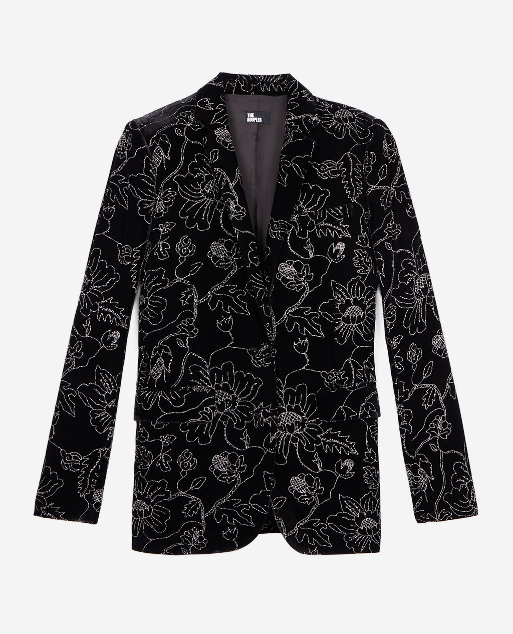 The Kooples - Chaqueta De Traje Cuello Clásico En Terciopelo Con Brillos