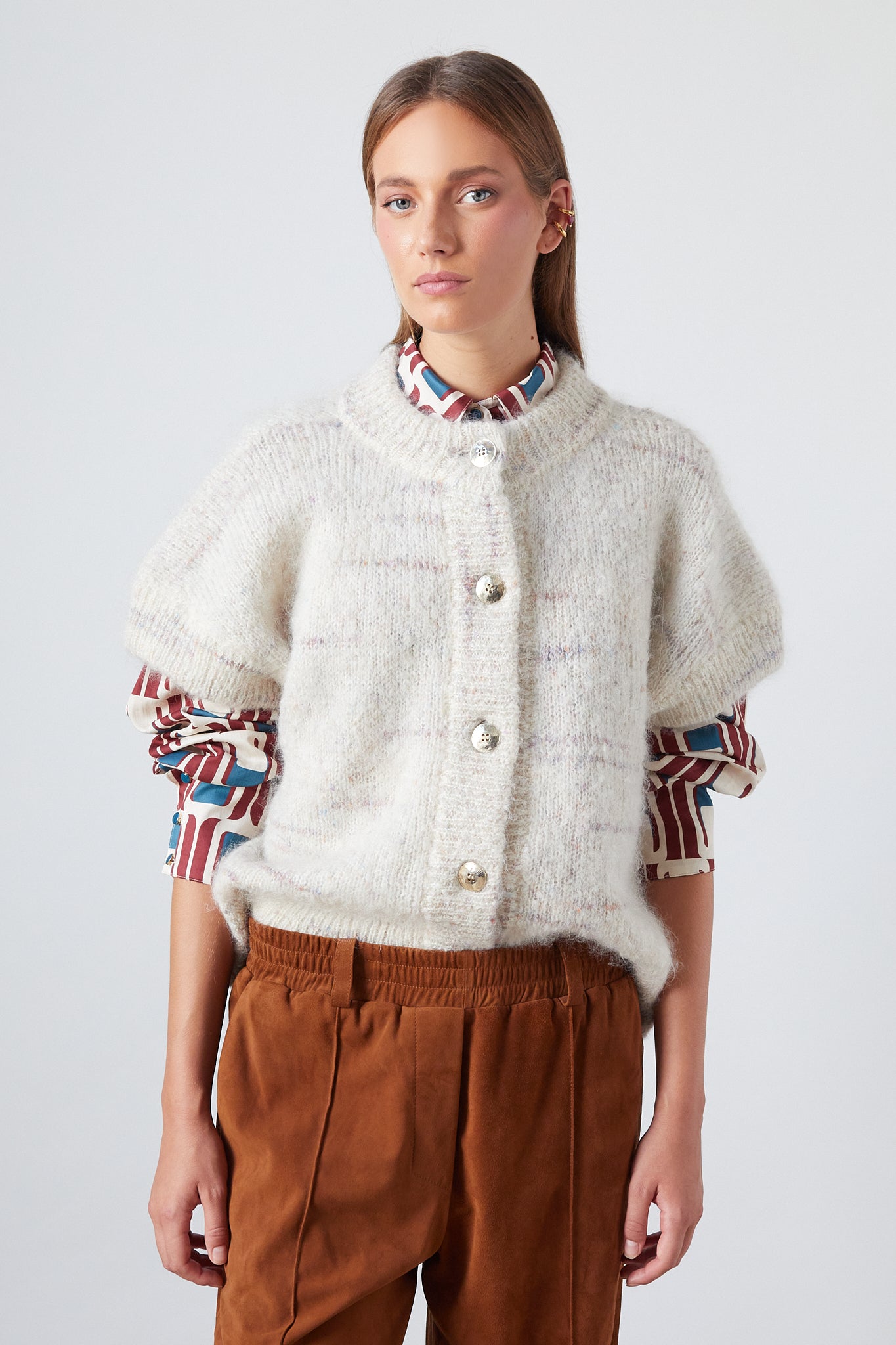 Gilet Luca Oat Melange